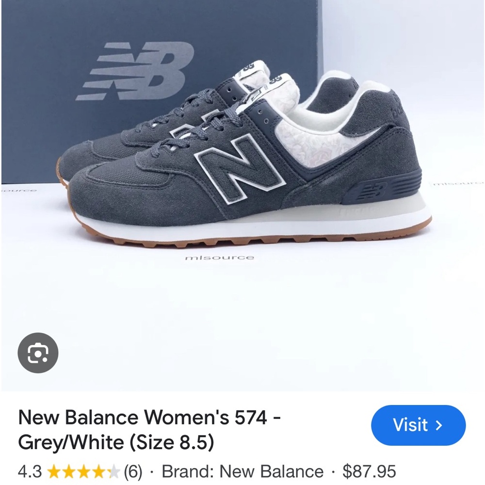 COPY - Excellent condition gray New Balance 574